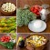 A collage of different photos representing raw vegetables